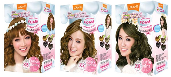 โฟมเปลี่ยนสีผมสีสว่าง