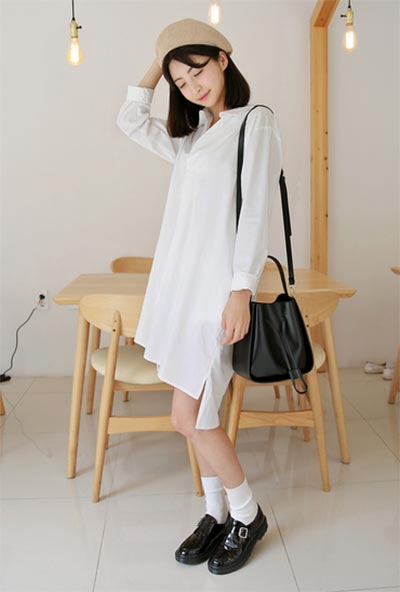 ชุดเดรสสีขาว