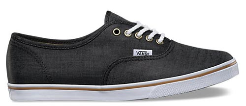 รองเท้าผ้าใบสีดําล้วน