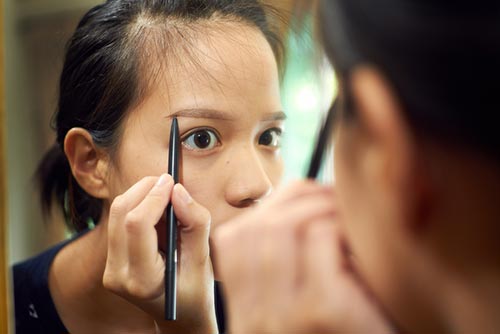 วิธีเขียนคิ้ว