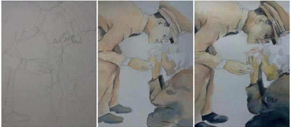 เหมี่ยว ปวันรัตน์ วาดภาพในหลวง ร.9