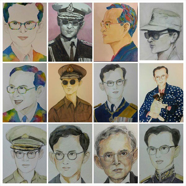 เหมี่ยว ปวันรัตน์ วาดภาพในหลวง ร.9