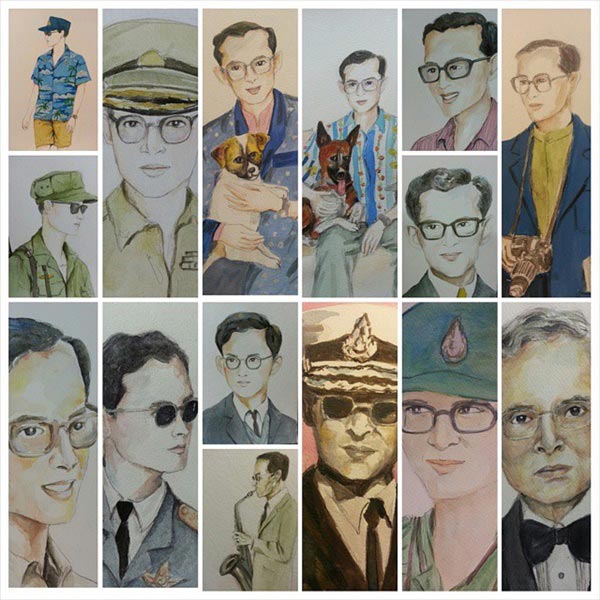 เหมี่ยว ปวันรัตน์ วาดภาพในหลวง ร.9