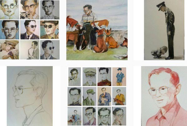 เหมี่ยว ปวันรัตน์ วาดภาพในหลวง ร.9