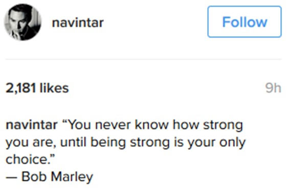 นาวิน ต้าร์ โพสต์เจ็บ ความเข้มแข็งคือตัวเลือกสุดท้าย หลังมีภาพหลุด คิตตี้-เนม