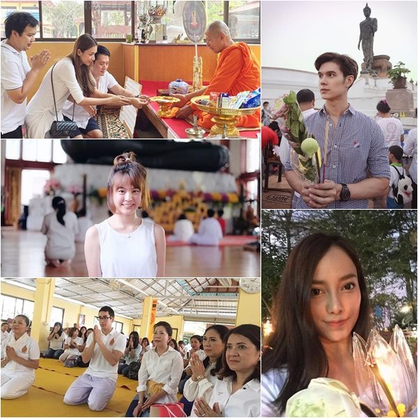 ดาราทำบุญ วันมาฆบูชา