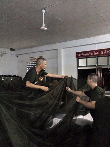 ชิน ชินวุฒ ชาโน แพมเบอร์เกอร์ กวิน 3.2.1 ฝึกทหาร