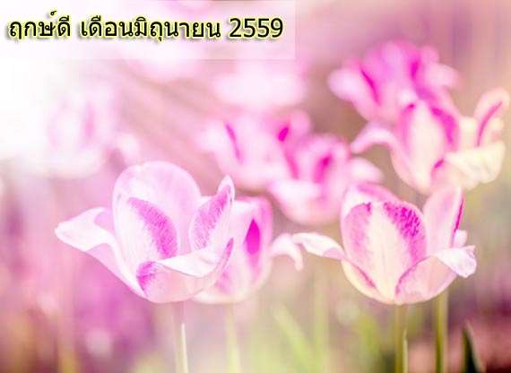 ฤกษ์ดีเดือนมิถุนายน 2559