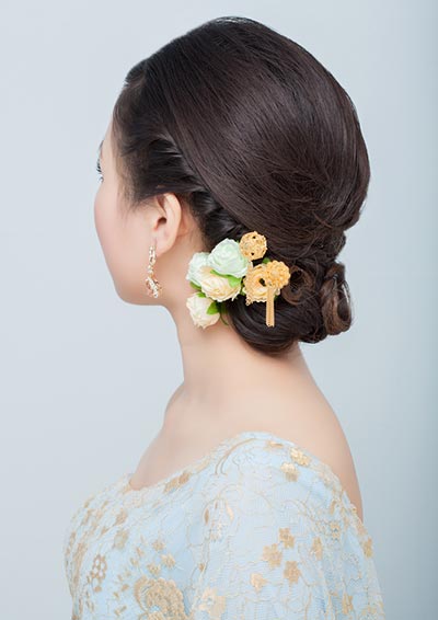 ทรงผมเจ้าสาวงานเช้า