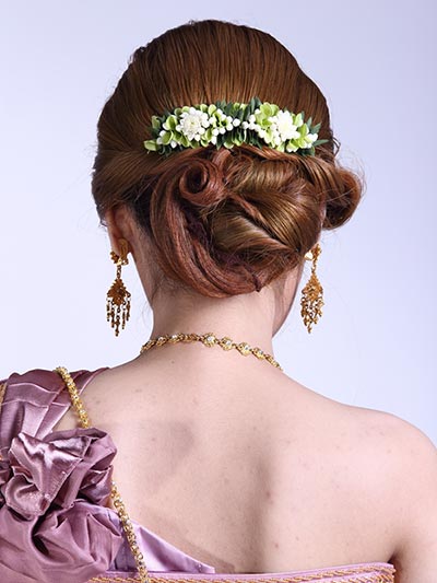 ทรงผมเจ้าสาวงานเช้า