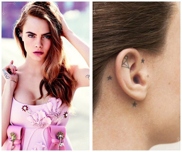 รอยสักดารา คาร่า เดเลวีน