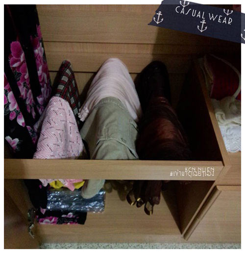 วิธีจัดตู้เสื้อผ้า