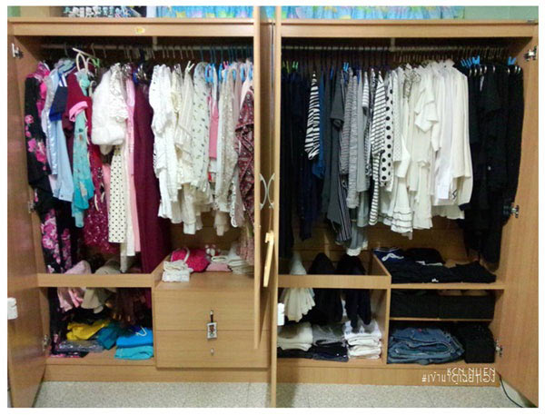 วิธีจัดตู้เสื้อผ้า