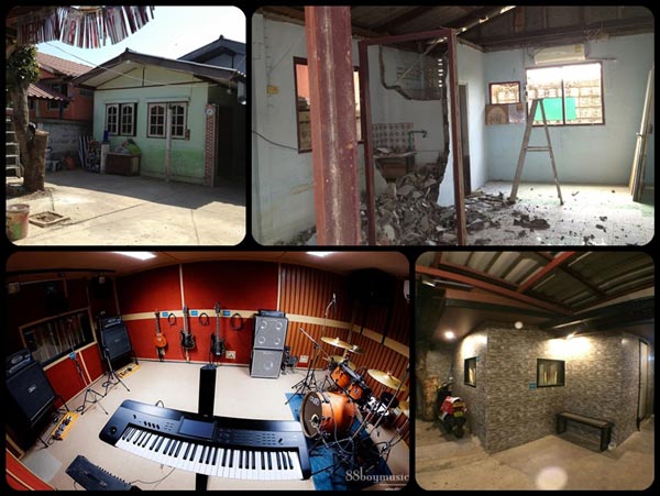 ตกแต่งห้องซ้อมดนตรี