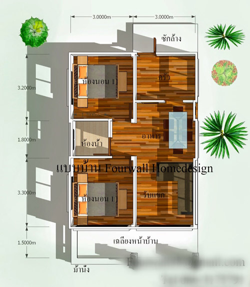 แบบบ้านชั้นเดียวราคาไม่เกิน 6 แสน