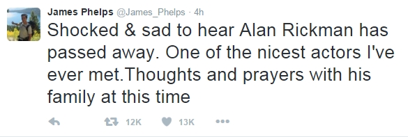 อลัน ริคแมน เสียชีวิต