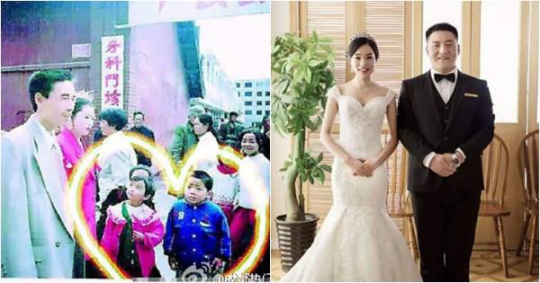 คู่รักสุดเซอร์ไพรส์ พบตัวเองเคยถ่ายรูปข้างกันในงานแต่งเมื่อ 20 ปีก่อน