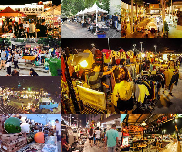 ตลาดนัดกลางคืน กรุงเทพฯ