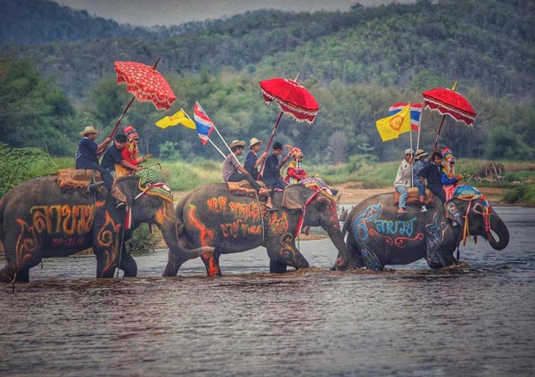 ประเพณีแห่ช้างบวชนาค