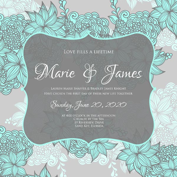 การ์ดแต่งงานวินเทจ