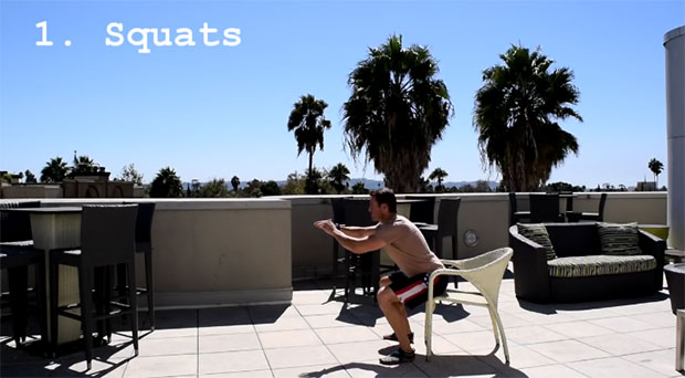 ท่าออกกำลังกายด้วยเก้าอี้