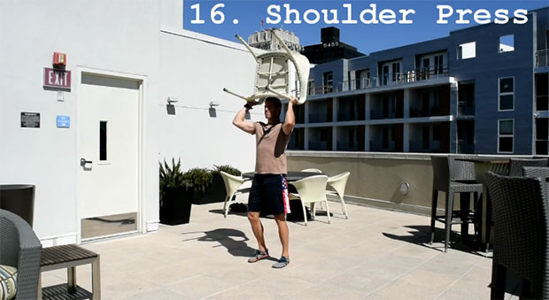 ท่าออกกำลังกายด้วยเก้าอี้