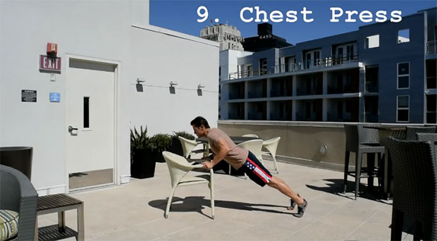 ท่าออกกำลังกายด้วยเก้าอี้