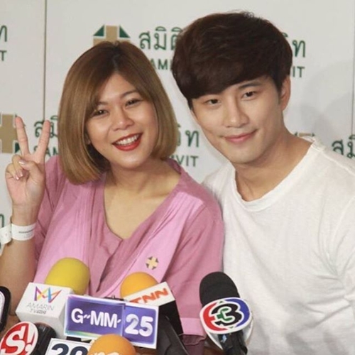 กุ๊บกิ๊บ-บี้ แถลงข่าวคลอด น้องเป่าเปา 