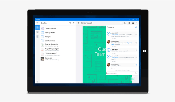 เปิดตัวแอพฯ Dropbox สำหรับ Windows 10