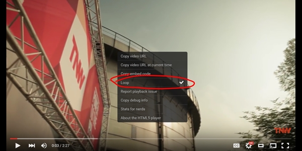 YouTube เพิ่มฟีเจอร์ Loop ให้เล่นวิดีโอวนซ้ำ
