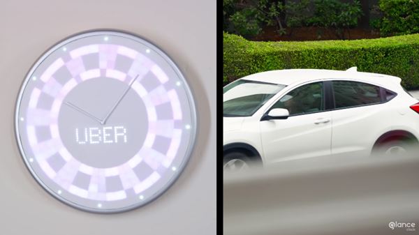 Glance นาฬิกาแขวนผนังไฮเทค