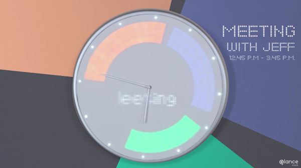 Glance นาฬิกาแขวนผนังไฮเทค