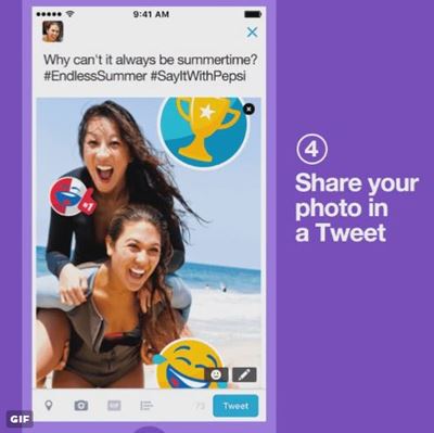 ทวิตเตอร์เปิดตัวสติ๊กเกอร์