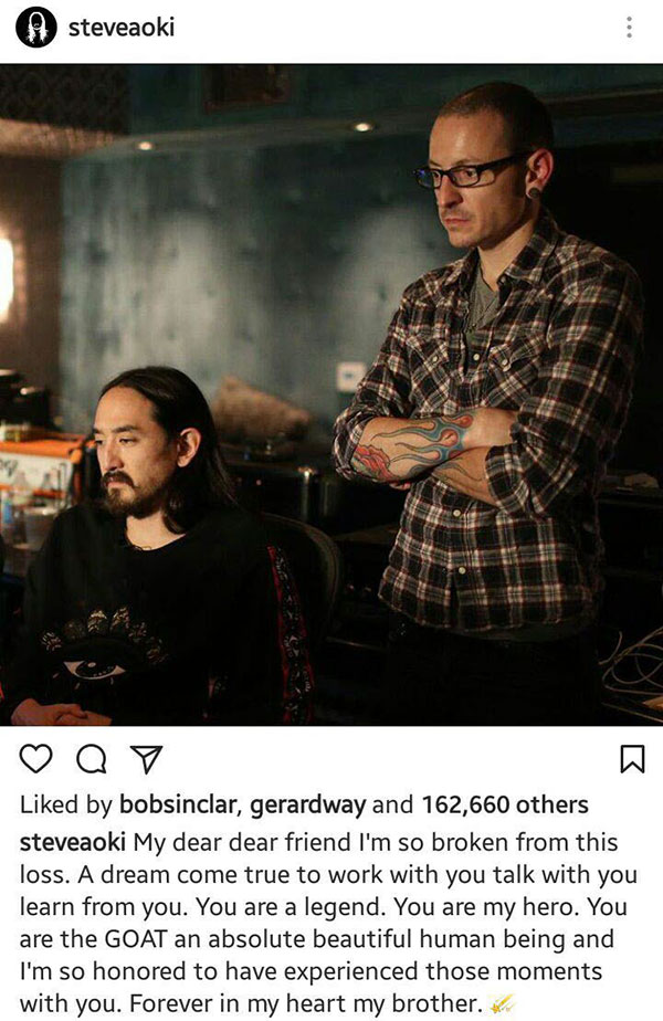 นักร้องนำ Linkin Park ฆ่าตัวตาย