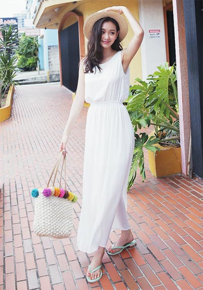 แม็กซี่เดรสไปทะเล