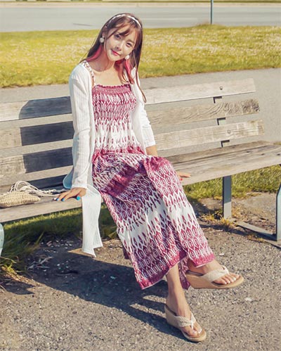 แม็กซี่เดรสไปทะเล