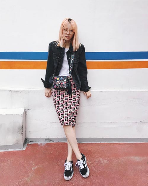 รองเท้าผ้าใบ ดาราเกาหลีใส่