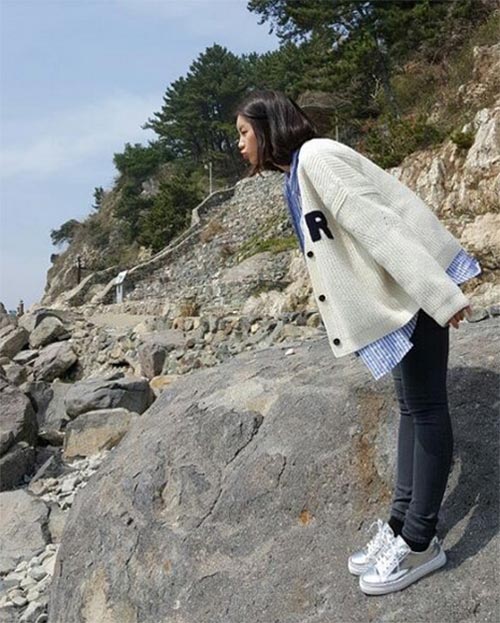 รองเท้าผ้าใบ ดาราเกาหลีใส่