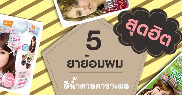 ผมสีคาราเมล ยี่ห้อไหนดี