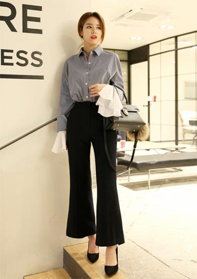 ชุดทํางานแบบกางเกง