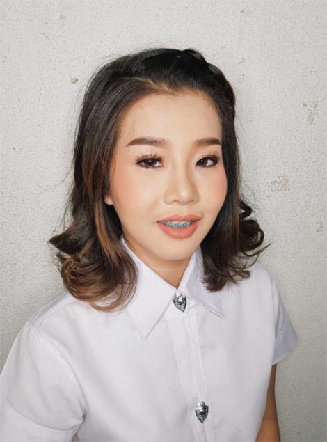 ทรงผมรับปริญญา ผมสั้น