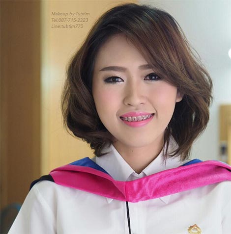 ทรงผมรับปริญญา ผมสั้น