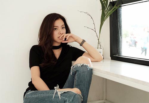 กางเกงยีนส์ขาด