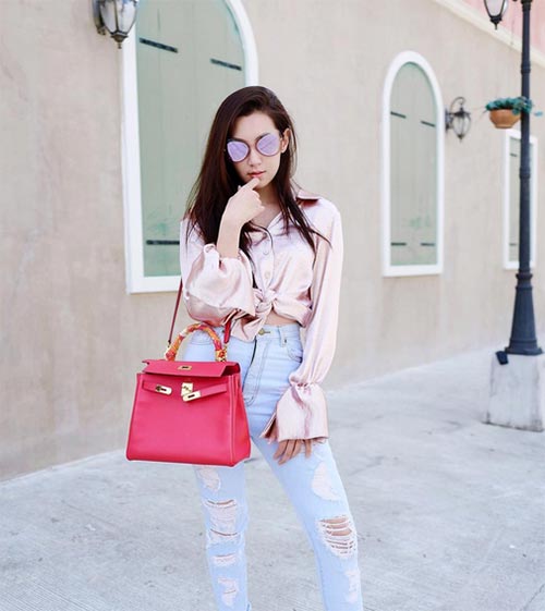 กางเกงยีนส์ขาด