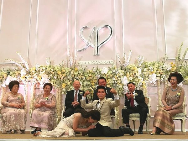 งานแต่ง อั๋น ภูวนาท จ๋า อลิสา