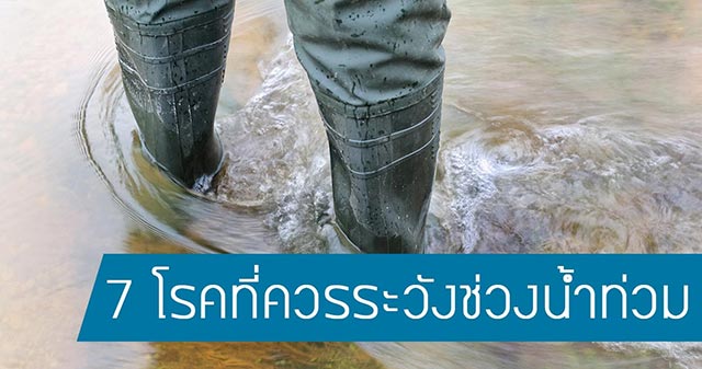 7 โรคที่ควรระวังช่วงน้ำท่วม