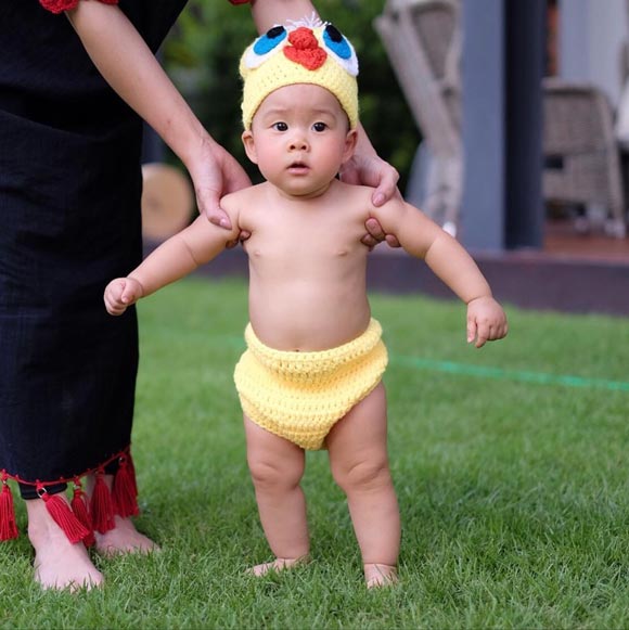 น้องปีใหม่ ส่งข้อความถึง น้องเป่าเปา