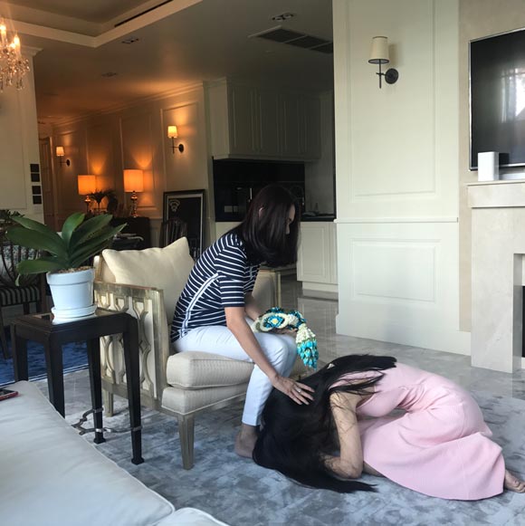 ปอย ตรีชฎา กับ บี ศุภนิดา น้องสาว