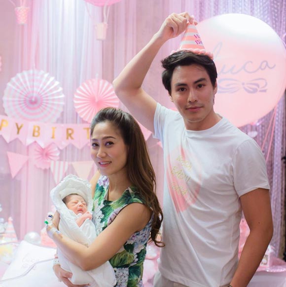 นาวิน ต้าร์ ไฮโซน้ำหวาน แถลงข่าวคลอด น้องลูก้า