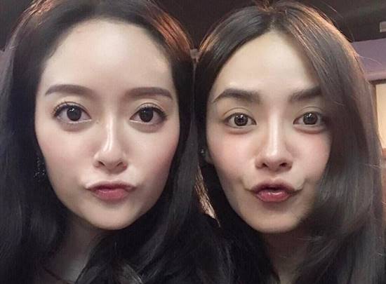 ปุยฝ้าย แชะภาพคู่ แก้มบุ๋ม